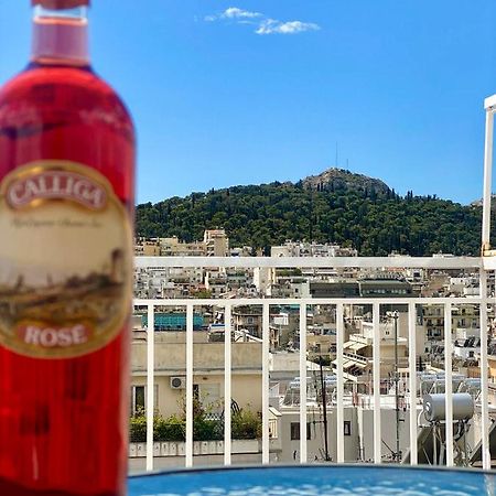 Apartment With Beautiful View Of Lycabettus Aten Exteriör bild